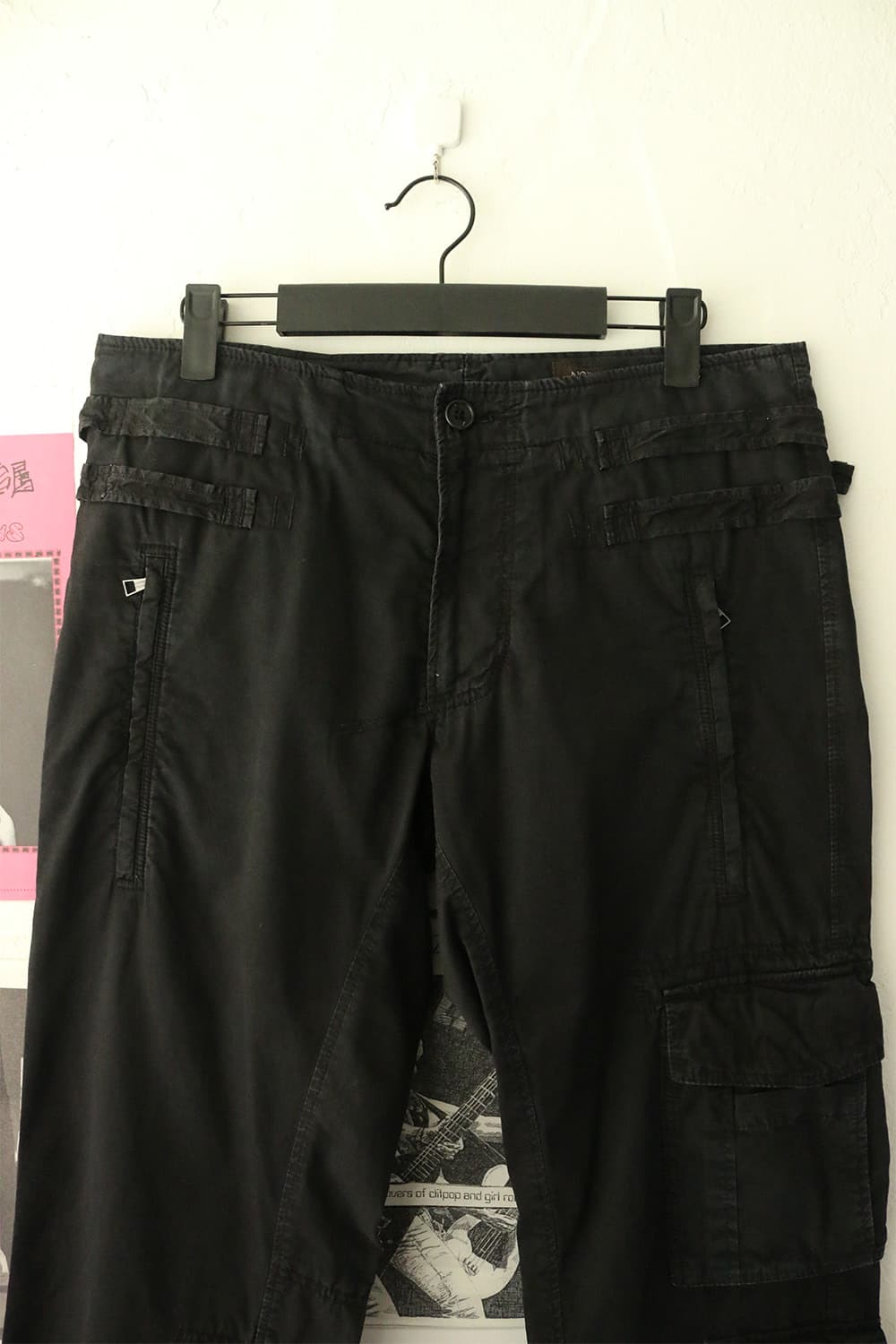 닐 바렛 블랙 어드저스트 벨트 팬츠 상품이미지5