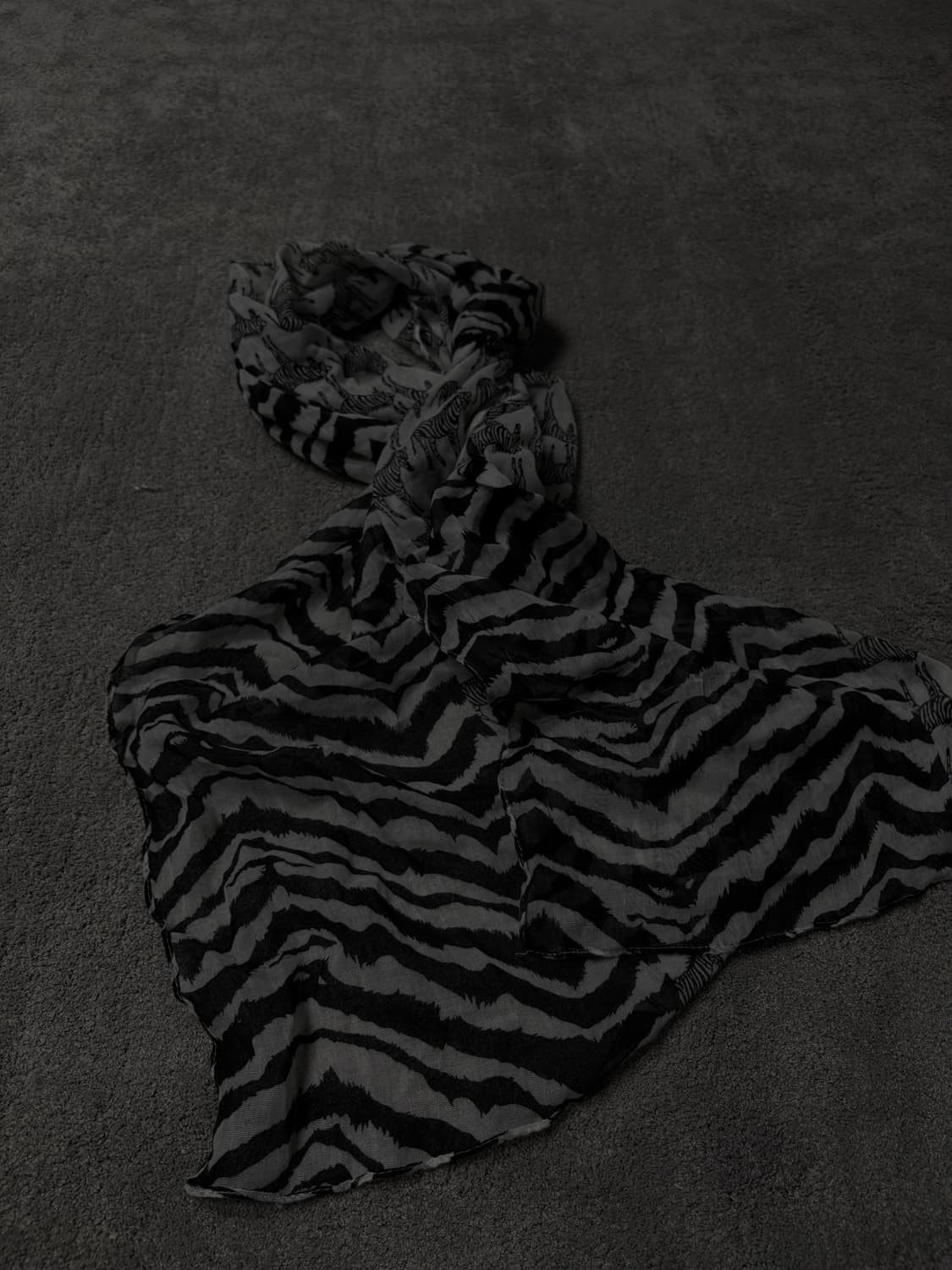 Vintage vkei punk mood leopard scarf 상품이미지3