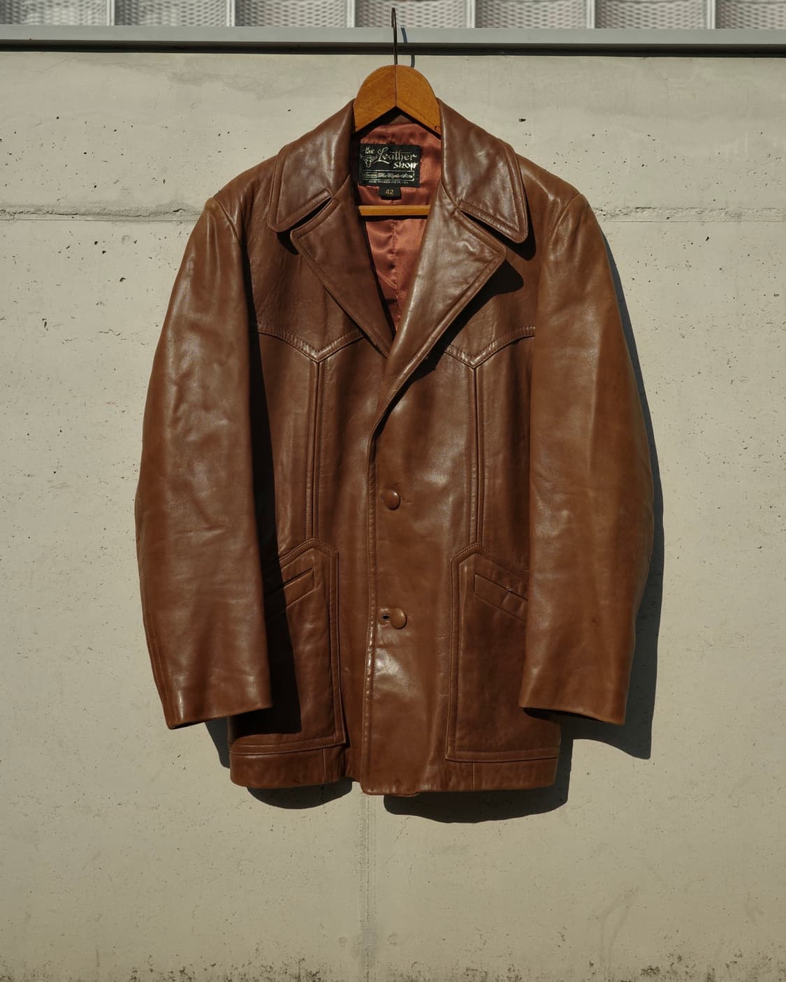 70s Sears Leather Shop 웨스턴 클래식 레더 자켓 상품이미지1