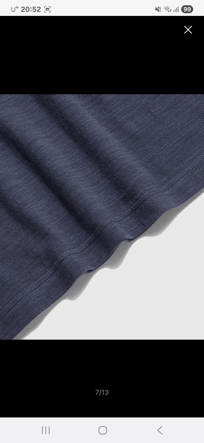 [새상품] 에스피오나지 60s Athletic Slub Tee Navy 상품이미지6