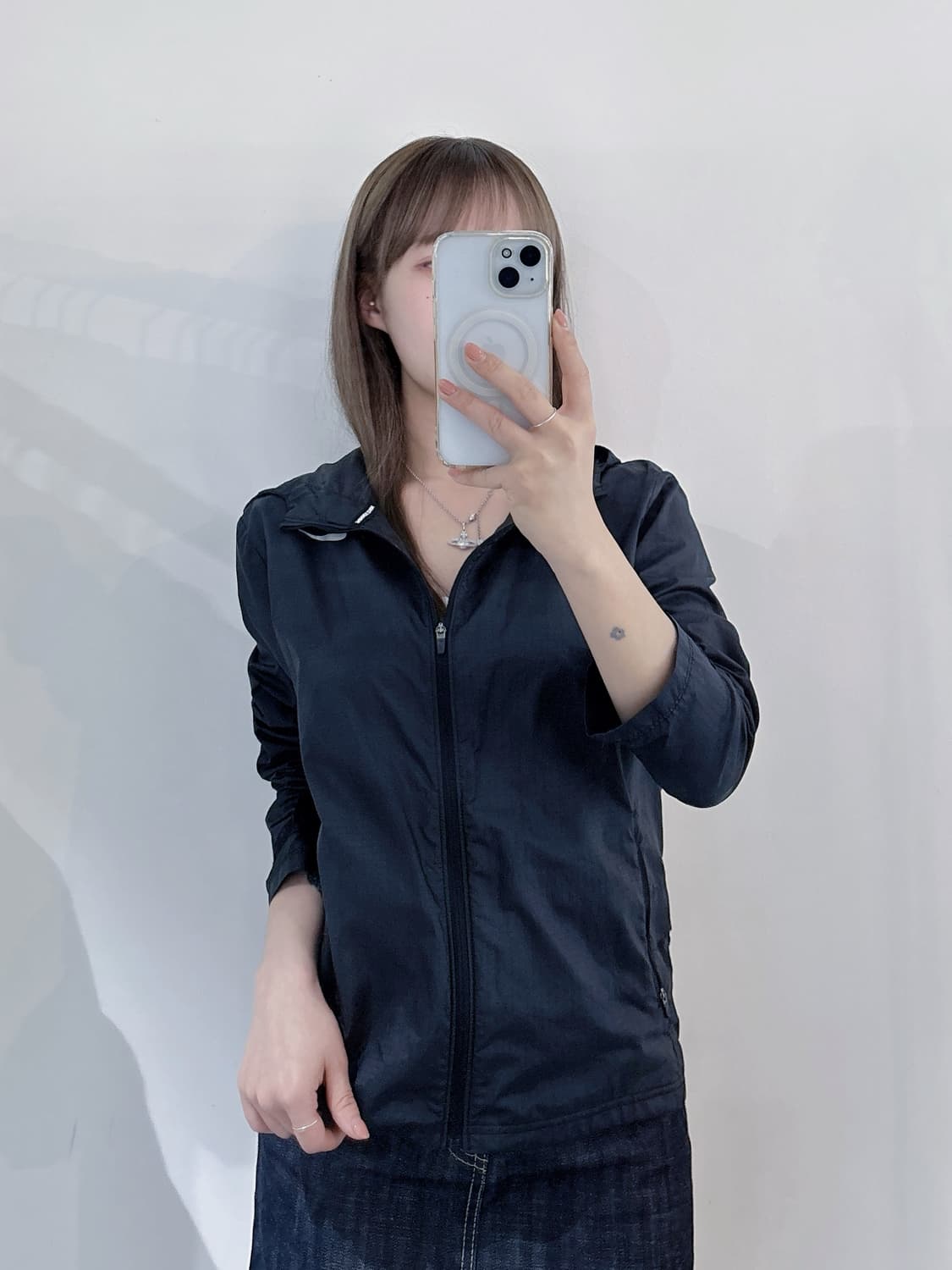 나이키러닝 블랙 후드 바람막이 상품이미지2