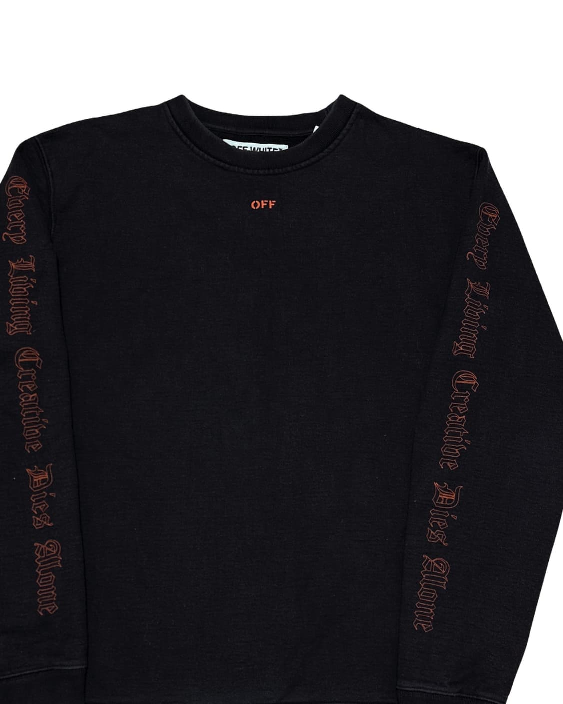 오프화이트 브이론 블랙 맨투맨 상품이미지4