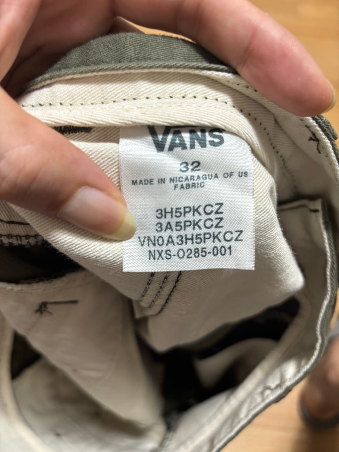 빈티지 Vans 반스 카키색 면바지 상품이미지6