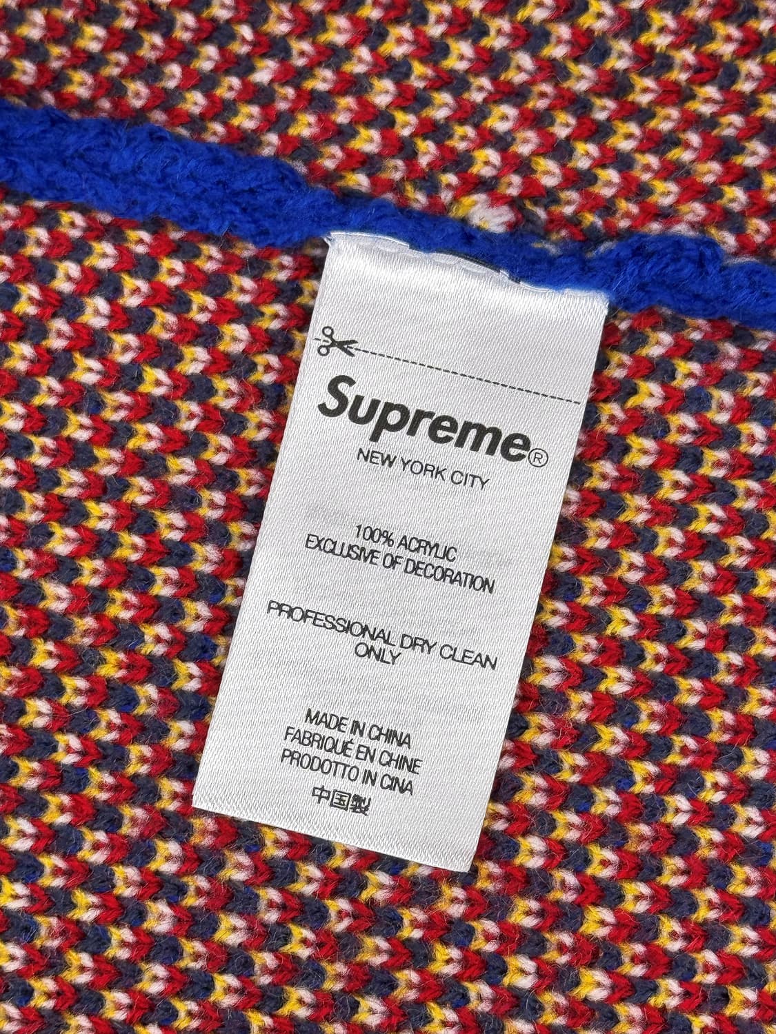 슈프림 x 디키즈 스웨터 로얄 상품이미지5