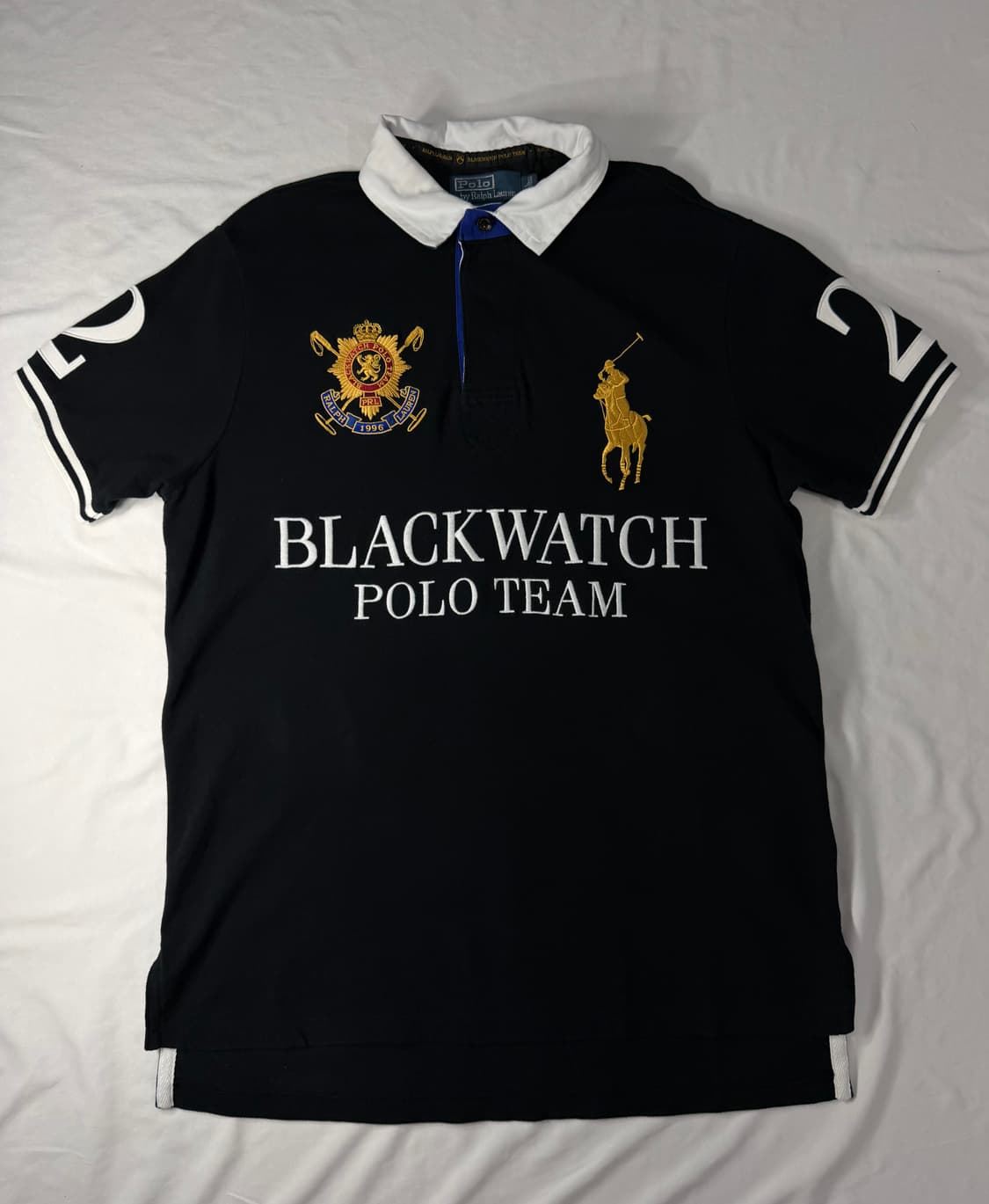 폴로 랄프로렌 빅포니 치프키프 블랙와치 카라티 상품이미지1