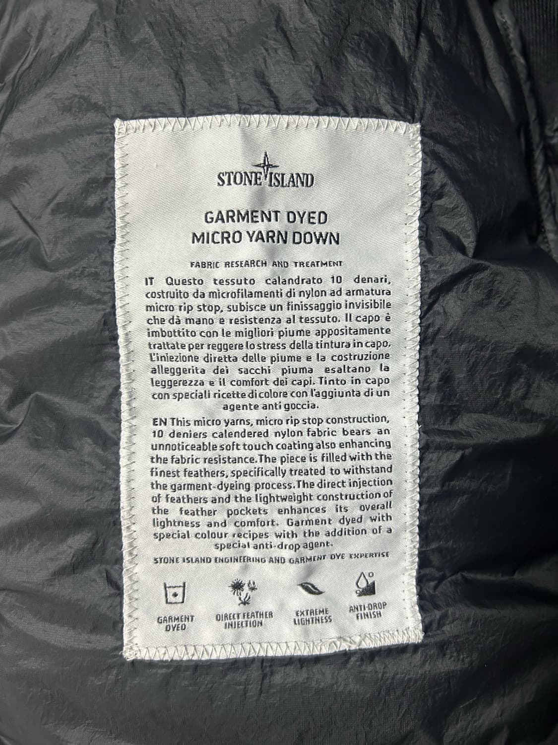 스톤아일랜드 경량패딩 블랙 L 상품이미지6
