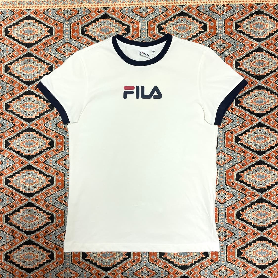  필라 스펠로고 화이트 링거티 여성S 상품이미지1