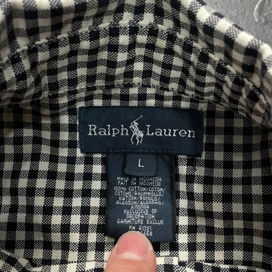95 폴로 랄프로렌 체크셔츠 상품이미지3
