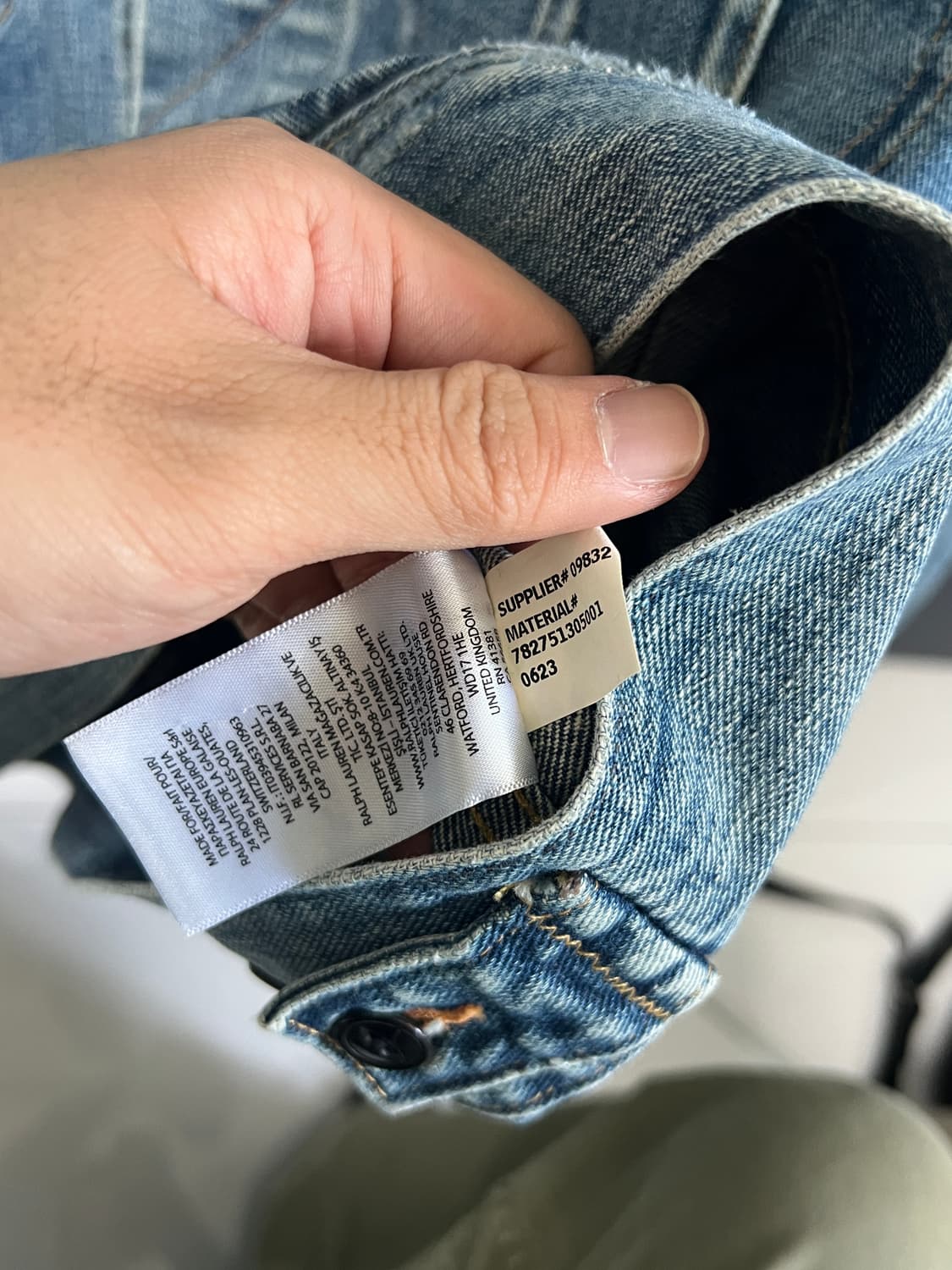 택포35) RRL 더블알엘 Lot.271 리랜드 트러커 데님자켓 S 상품이미지6