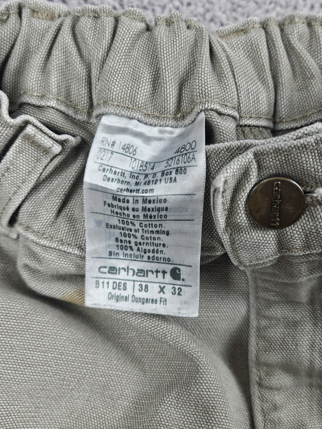 칼하트 밴딩 패치드 커스텀 카펜터 워크 팬츠 (38X32) / 10348 상품이미지7