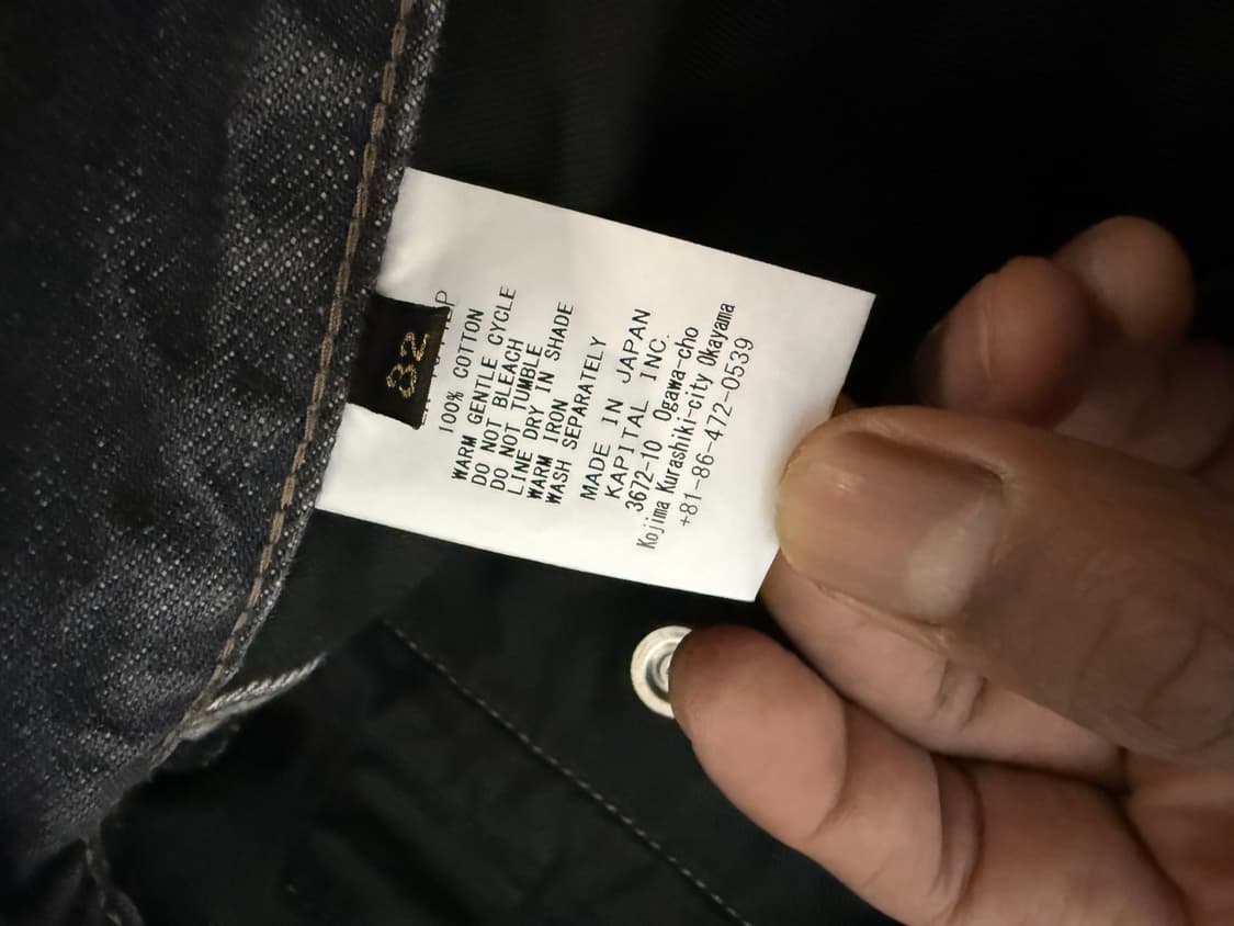 캐피탈 14oz 블랙 데님 5P 프리스코 EK-1644LP 상품이미지7