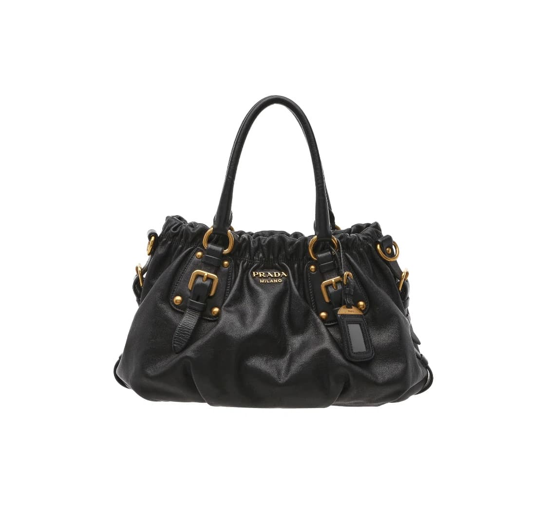 [S급] 프라다 소프트 카프 레더 토트백 판매합니다!!! 상품이미지1