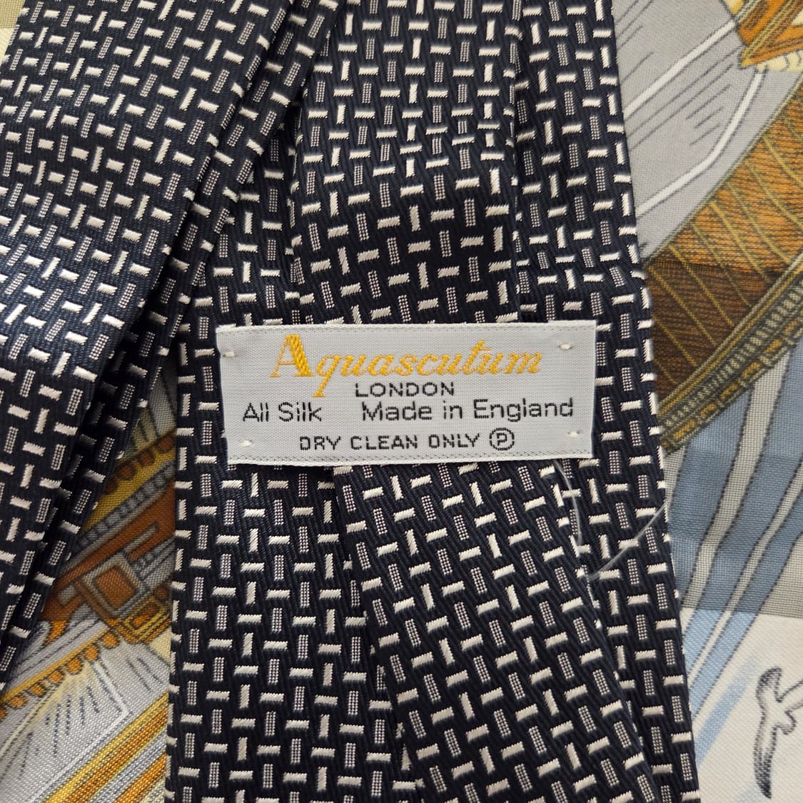 Aquascutum 아쿠아스큐텀 빈티지 넥타이 상품이미지5