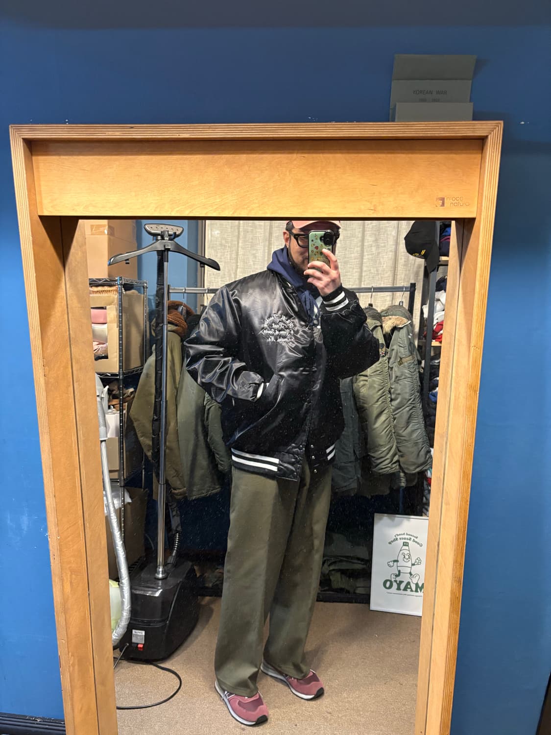 80-90‘s USA Holloway varsity Jacket. 상품이미지10