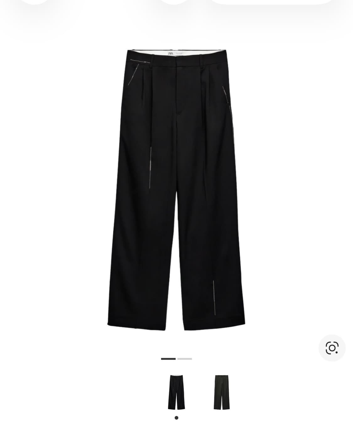 자라 x 아더에러 와이드 팬츠 블랙 s 상품이미지1