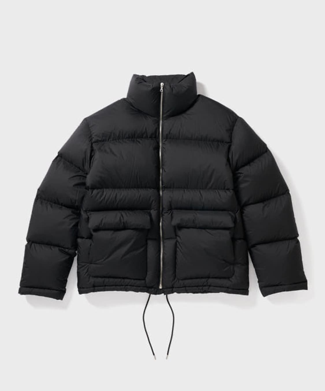 오라리 슈퍼 라이트 나일론 립스탑 숏패딩 블랙  상품이미지1