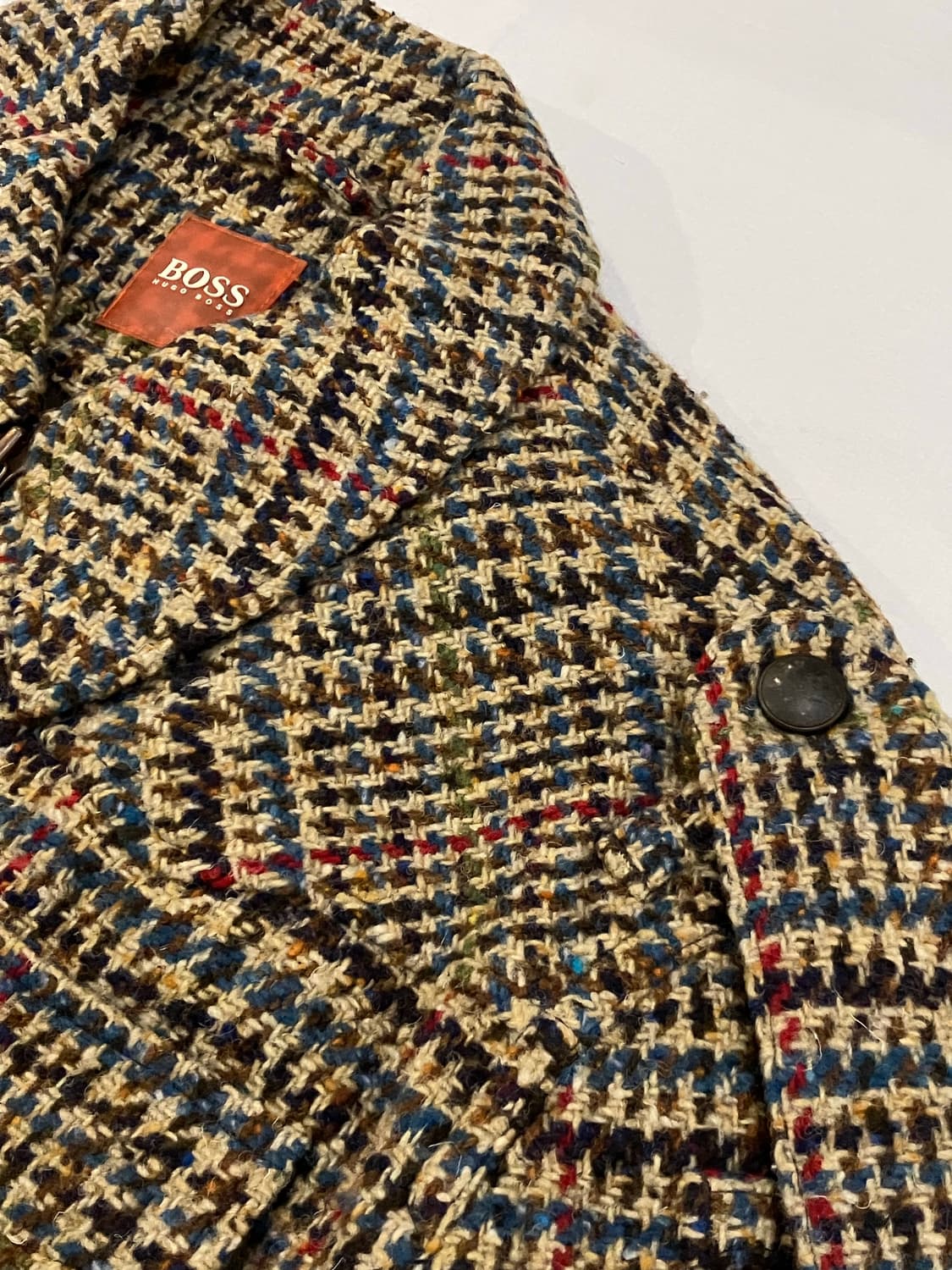 00s 휴고보스 아카이브 울 트위드 봄버자켓 베이지 상품이미지3