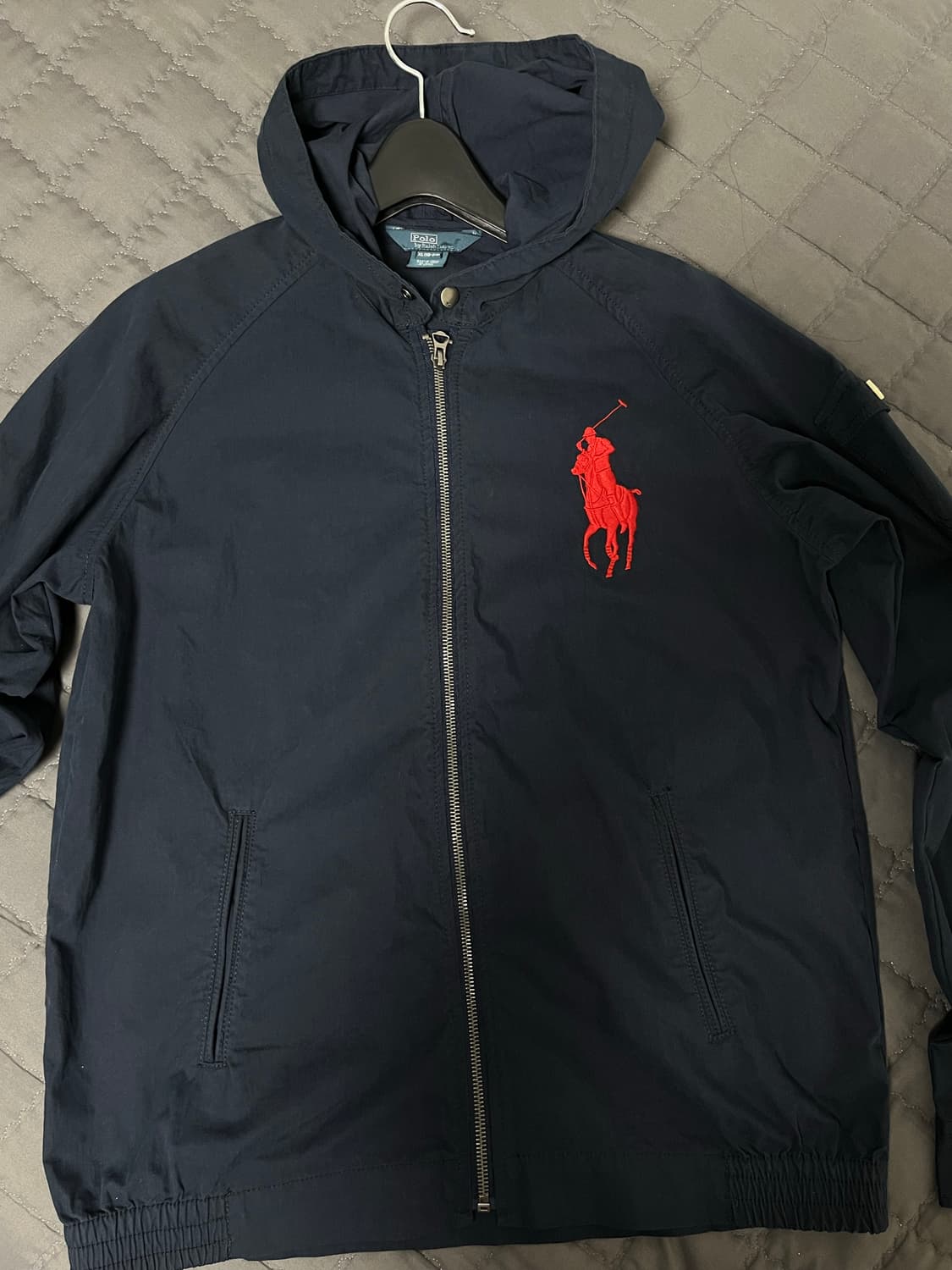 폴로 랄프로렌 빅포니 면 후드집업 키즈 xl 블루종 상품이미지1