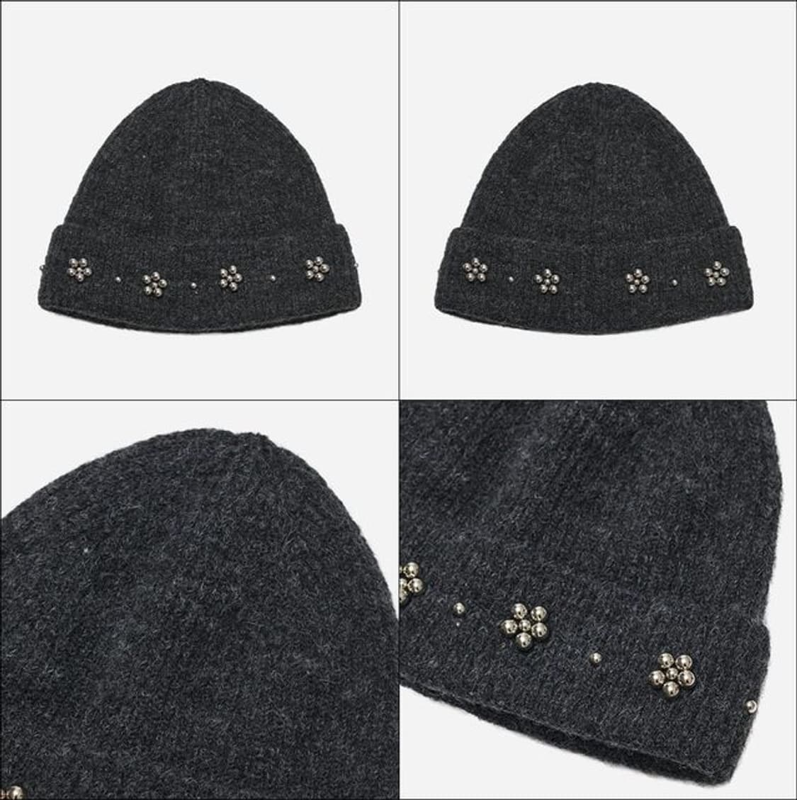 TYPESERVICE Beaded Petal Beanie 상품이미지1