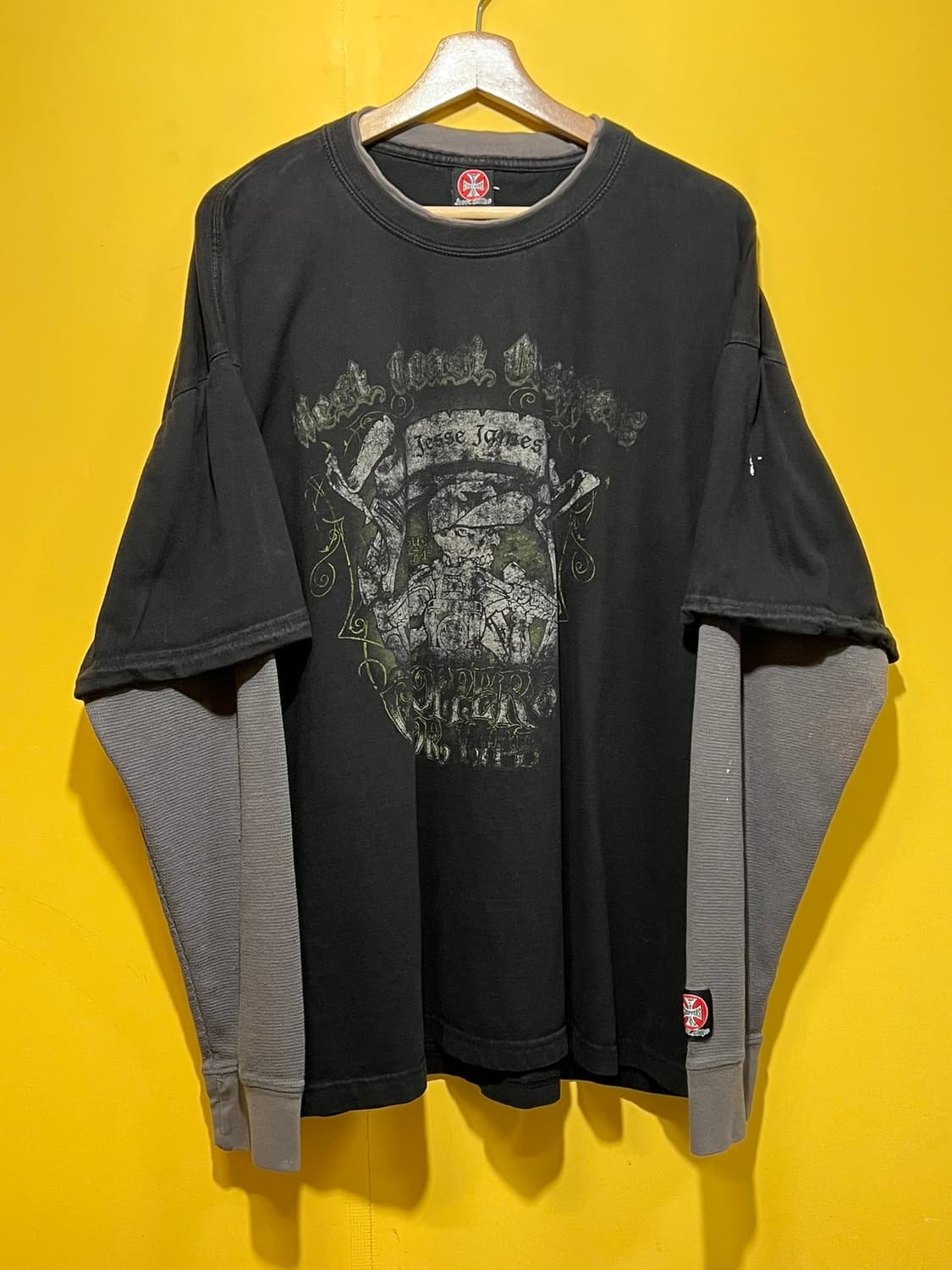 90's [2XL] 웨스트코스트초퍼스 더블 레이어 와플 롱슬리브 빈티지 상품이미지1