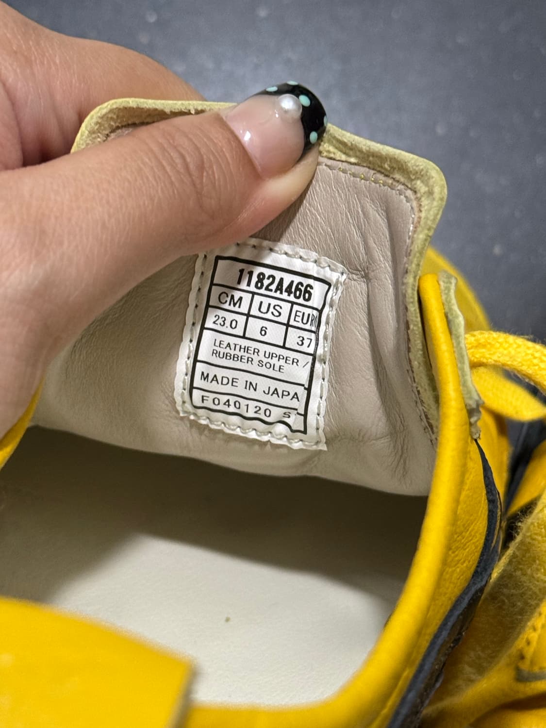 오니츠카 타이거 멕시코66 디럭스 닛폰메이드 옐로우블랙 230 상품이미지7