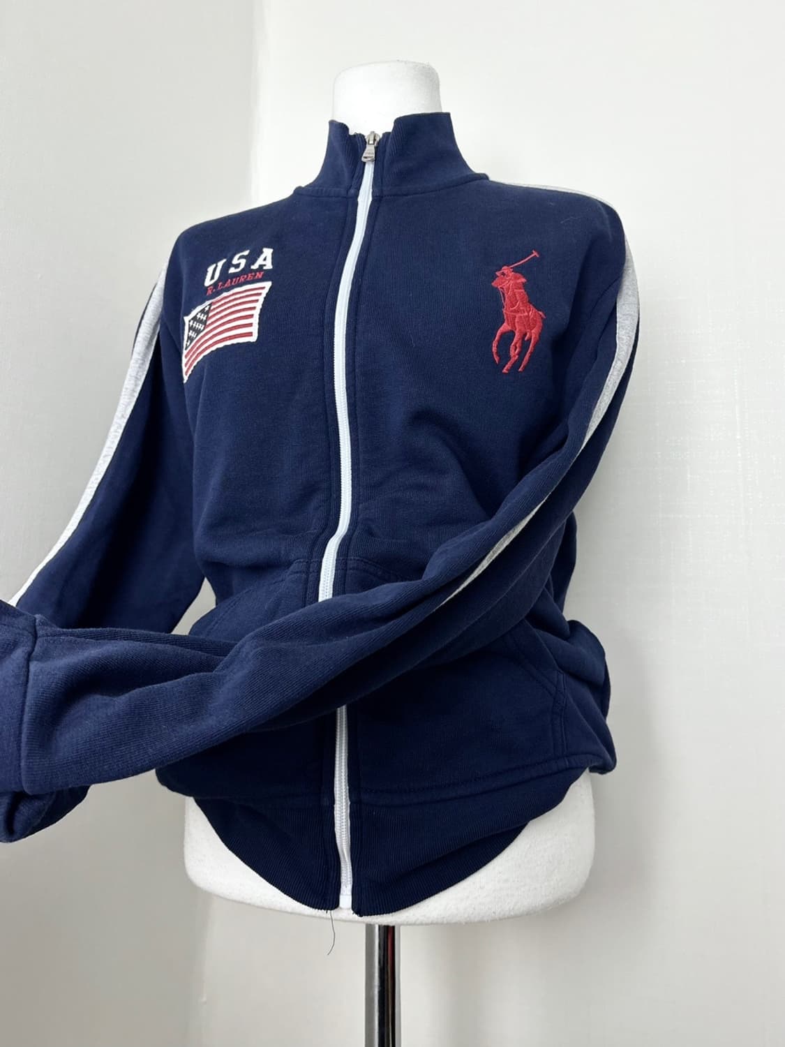 폴로 빅포니 usa 네이비 집업 상품이미지2