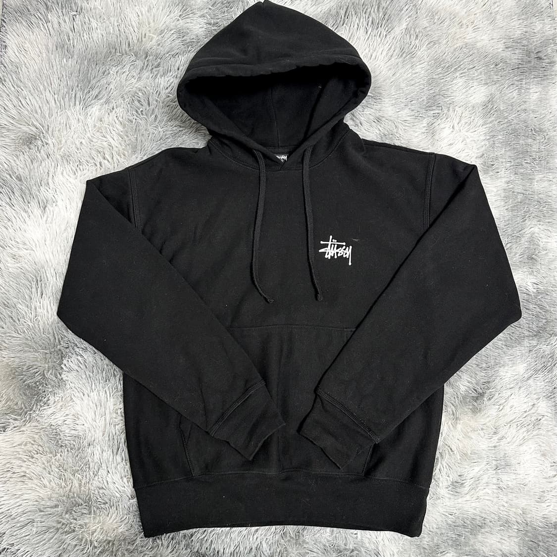 [A급/해외정품] 스투시 블랙 베이직 후드티 상품이미지1