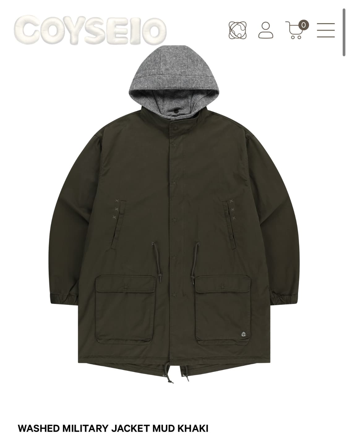 코이세이오 야상 카키 미개봉 새상품 상품이미지1