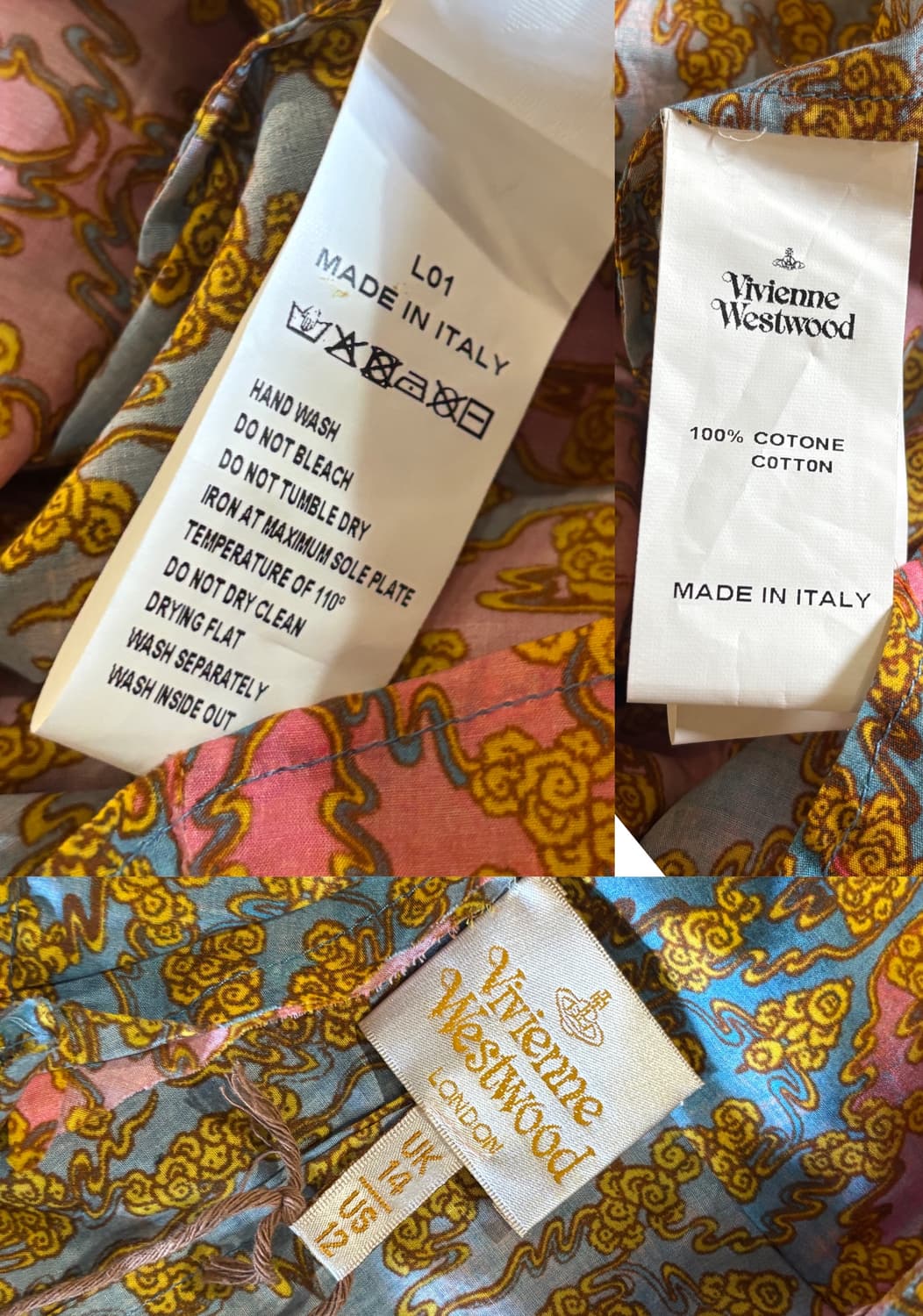 Vivienne Westwood pattern blouse 상품이미지7