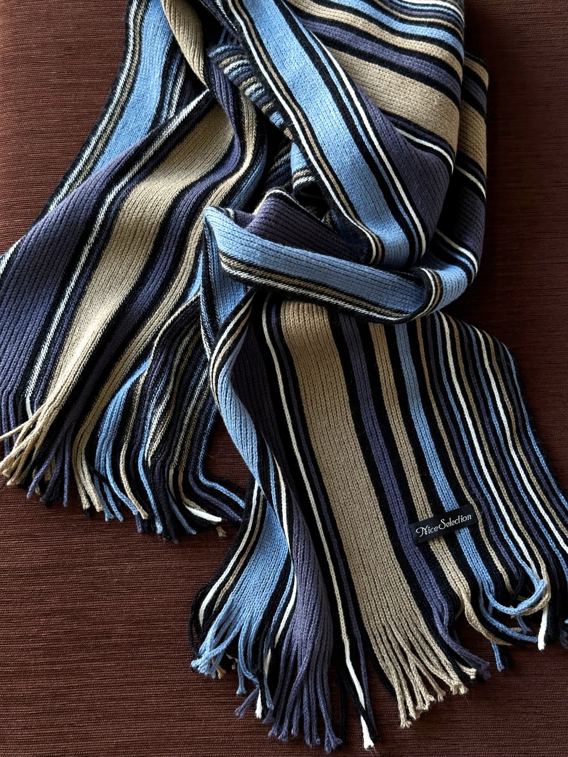 Multi stripe knit muffler 상품이미지3