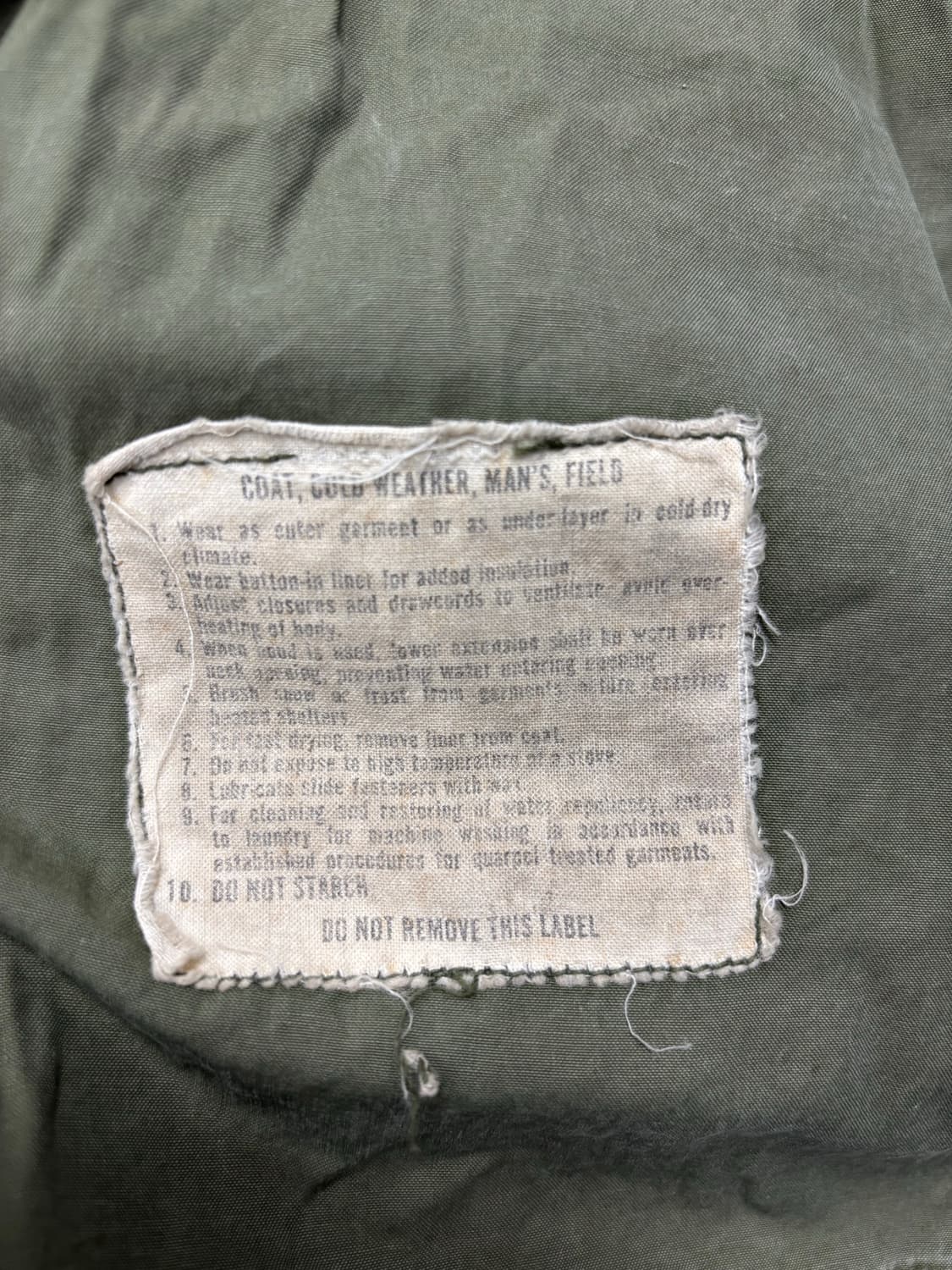 70s U.S. Army M-65 오리지널 필드 자켓 상품이미지5