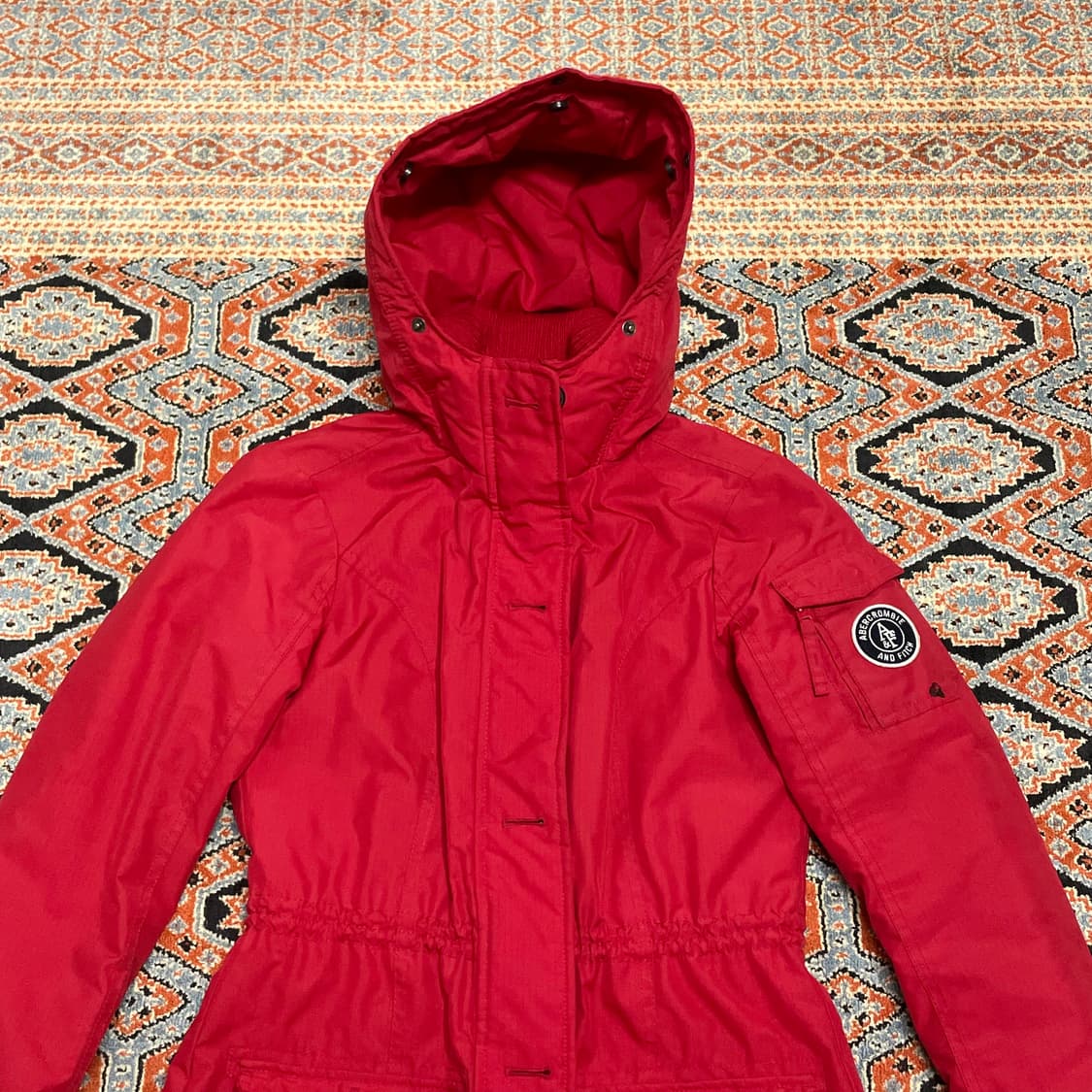 아베크롬비 레드 야상점퍼 여성XS  상품이미지2