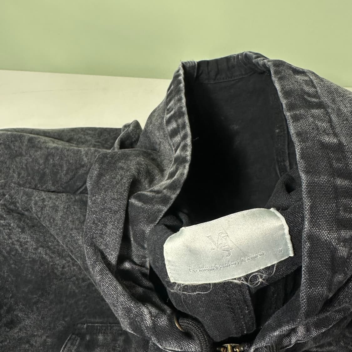 OS MIS 블랙스톤워시드 오버핏 투웨이 후디 엑티브자켓 상품이미지5