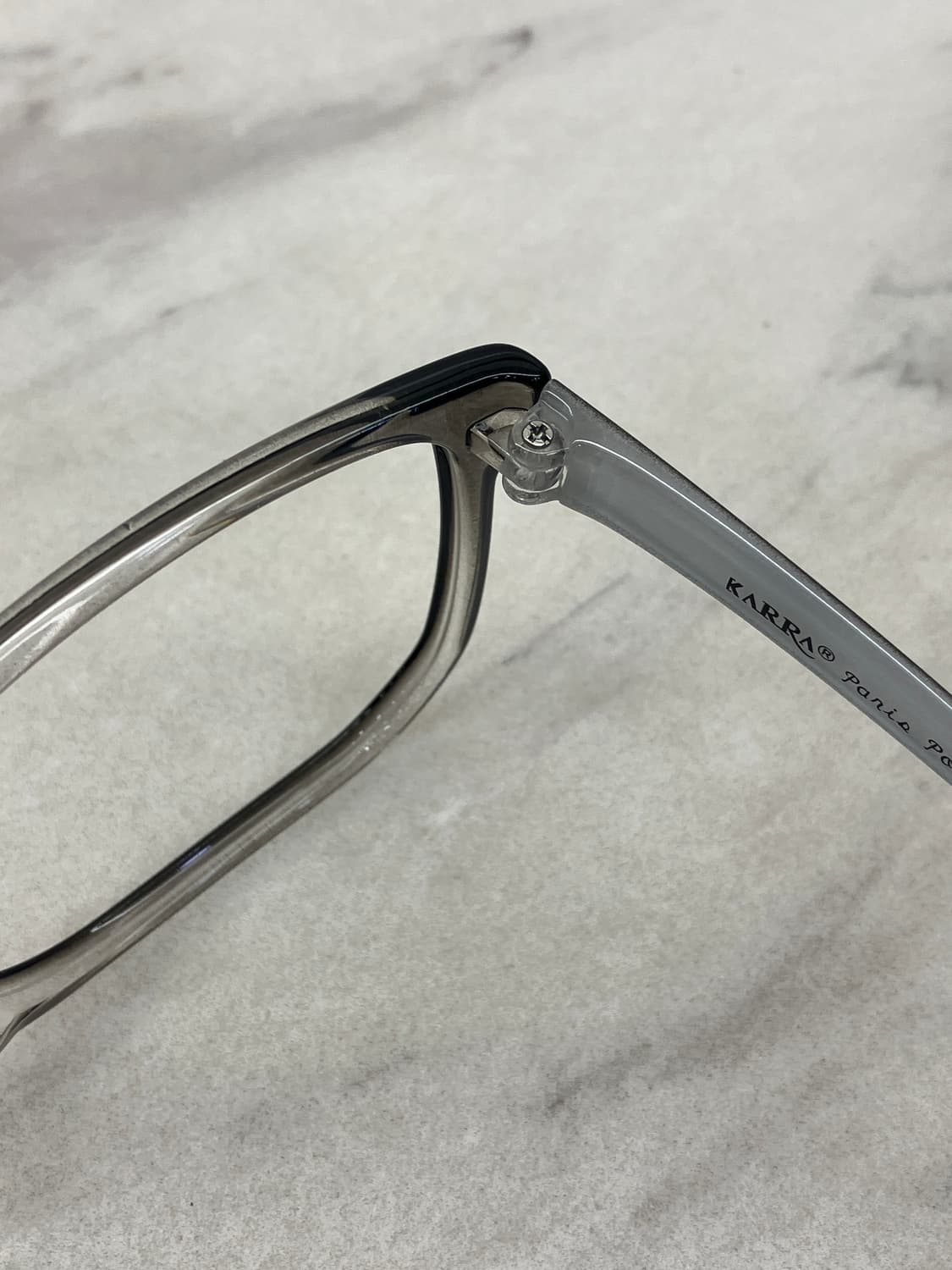 카라 KARRA 화이트차콜 와이드 스퀘어 빅 뿔테 안경 상품이미지3