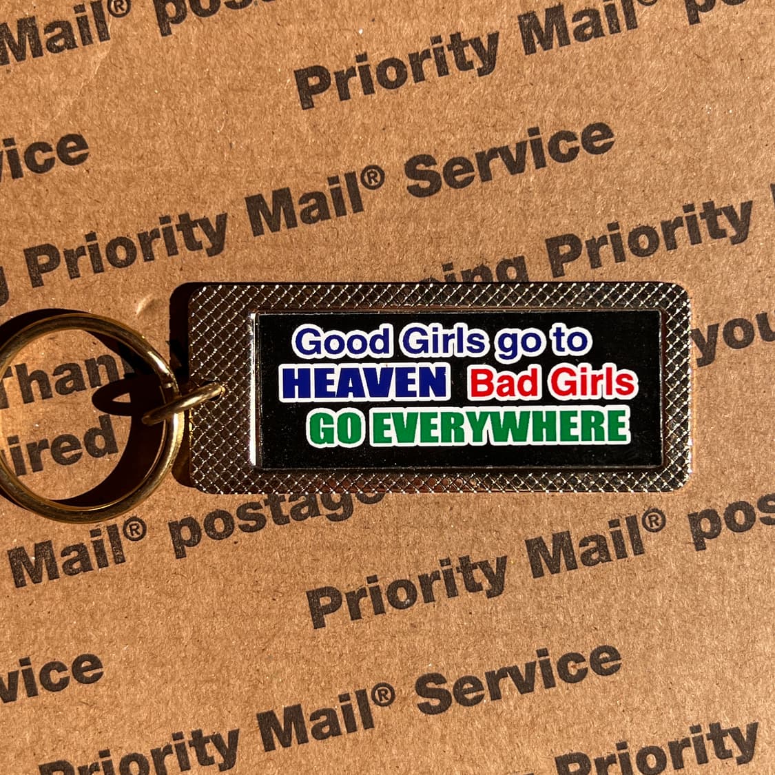 90s vtg Good Girls Bad Girls Keyring 상품이미지1