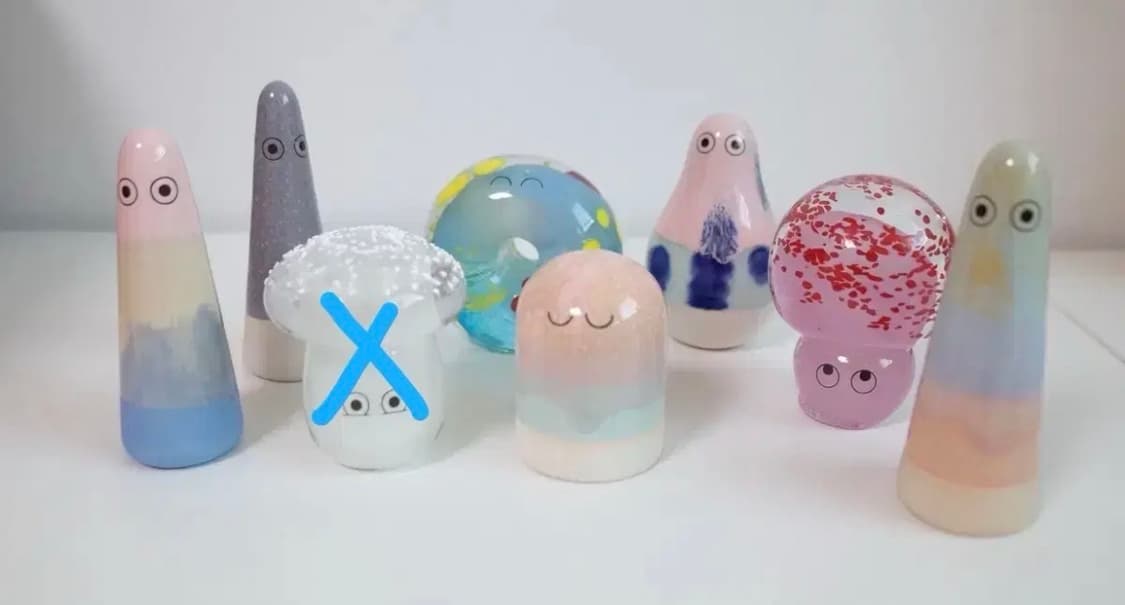 아르호이(Arhoj) 고스트 & 크리스탈 블롭 소품 일괄 상품이미지1