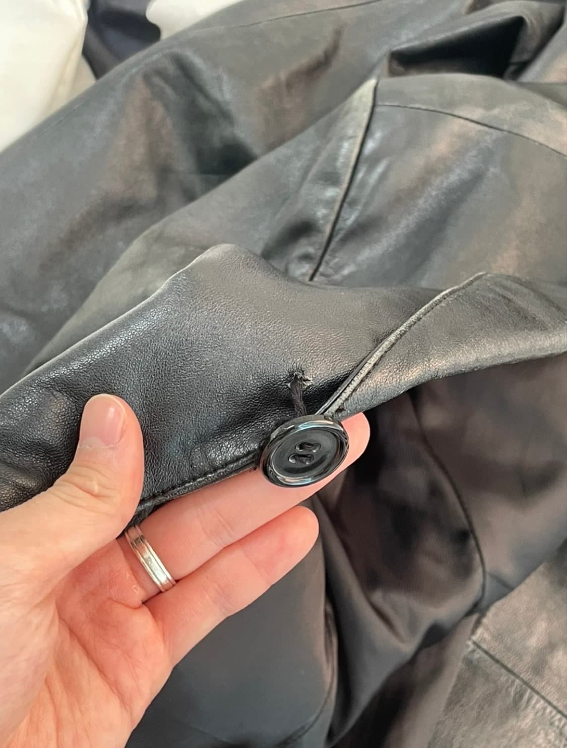 상아모피 블랙 양가죽 블레이저 95 상품이미지7