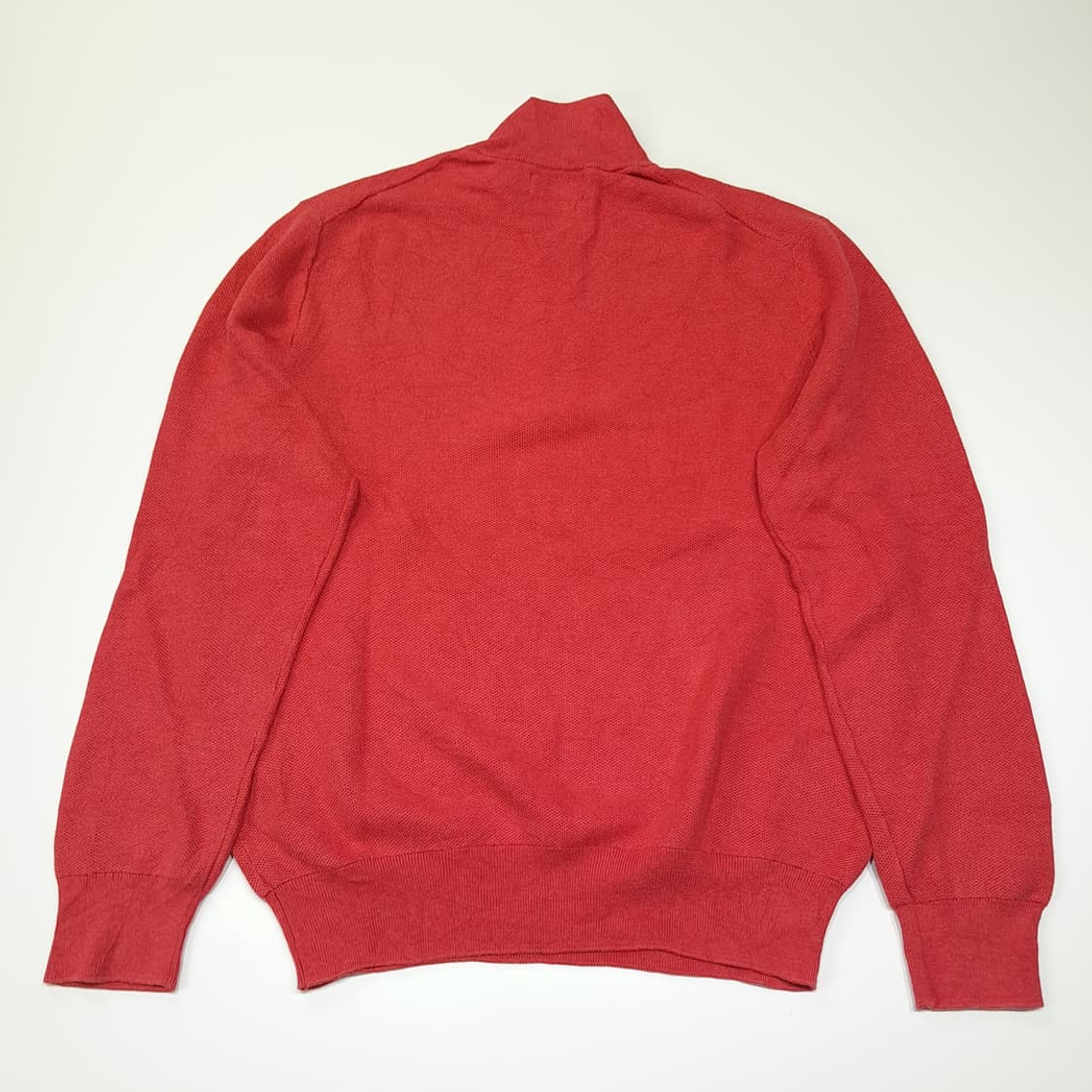 CL029 L 폴로 랄프로렌 유럽판 텍스처 레드 애플 하프 집업 니트 상품이미지7
