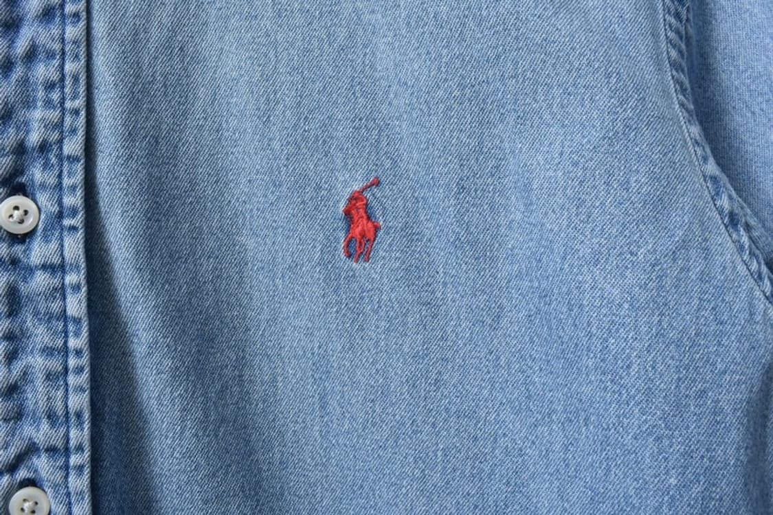 00S 폴로 랄프로렌 데님 셔츠 L M0119 상품이미지3