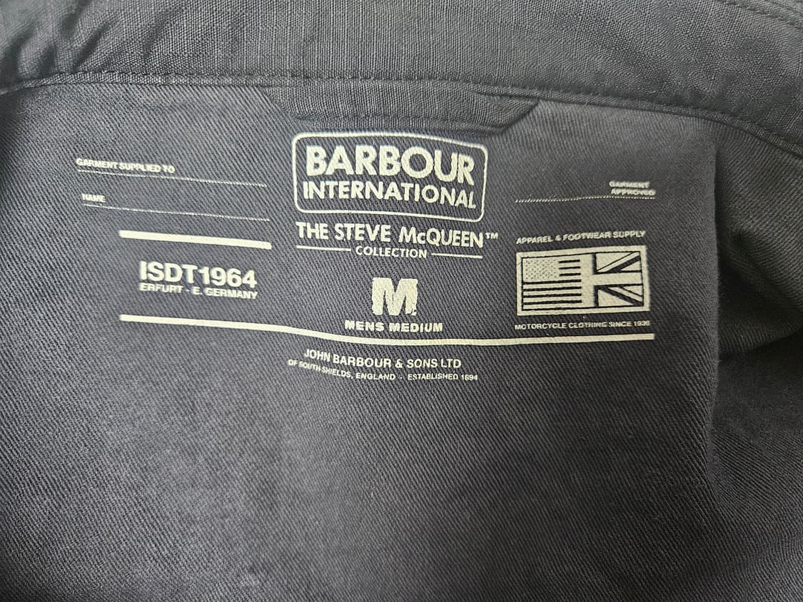 바버x스티브맥퀸 셔츠형 자켓 Barbour m 사이즈 상품이미지4