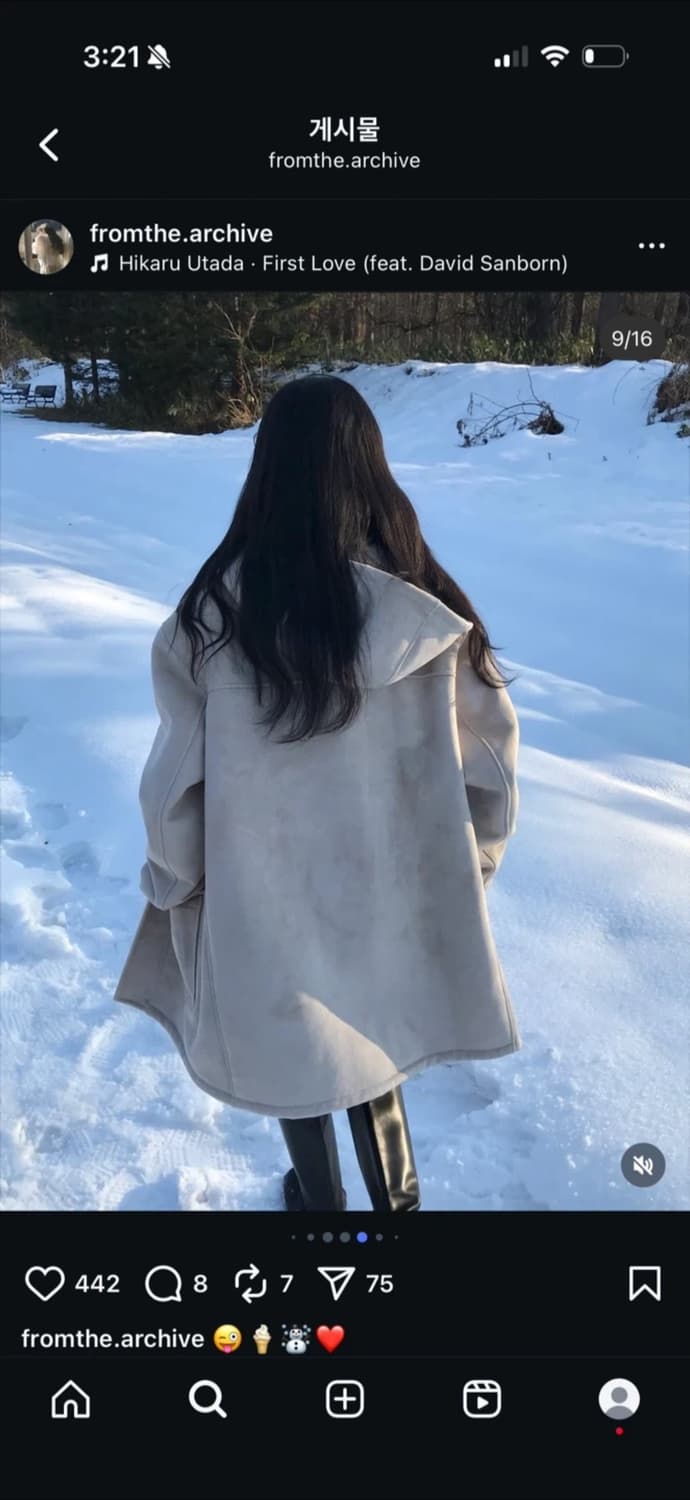 아카이브제이투유 더블 퍼 무스탕 새상품 상품이미지4