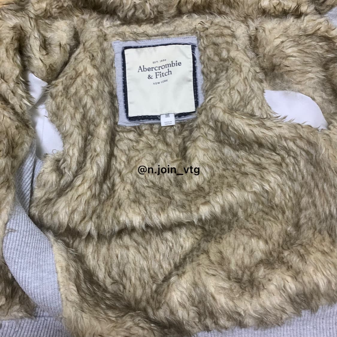 아베크롬비 그레이 울프죠 후드집업 상품이미지4