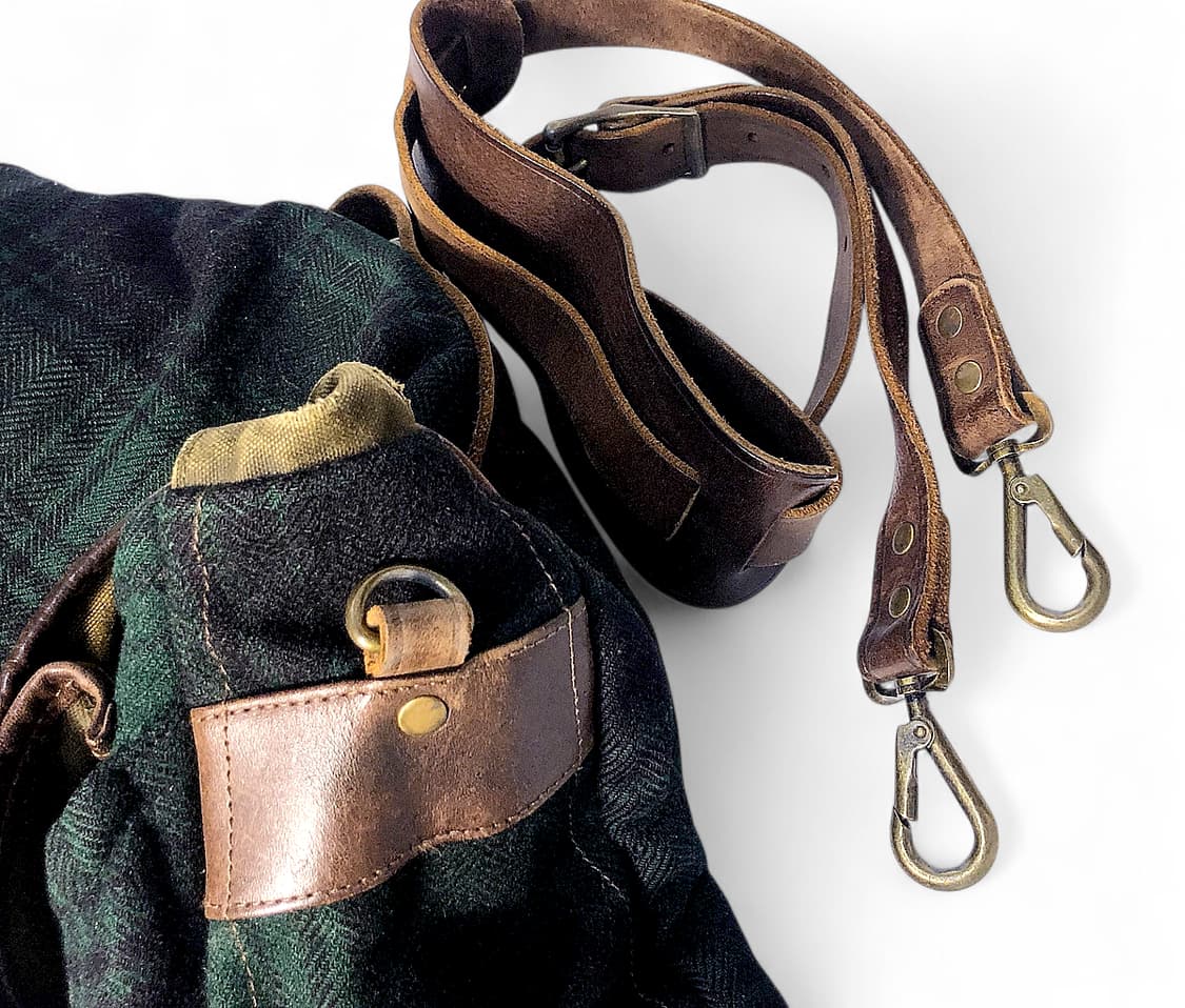 더블알엘 RRL 캔버스 체크 헤리티지 메신저백 상품이미지6