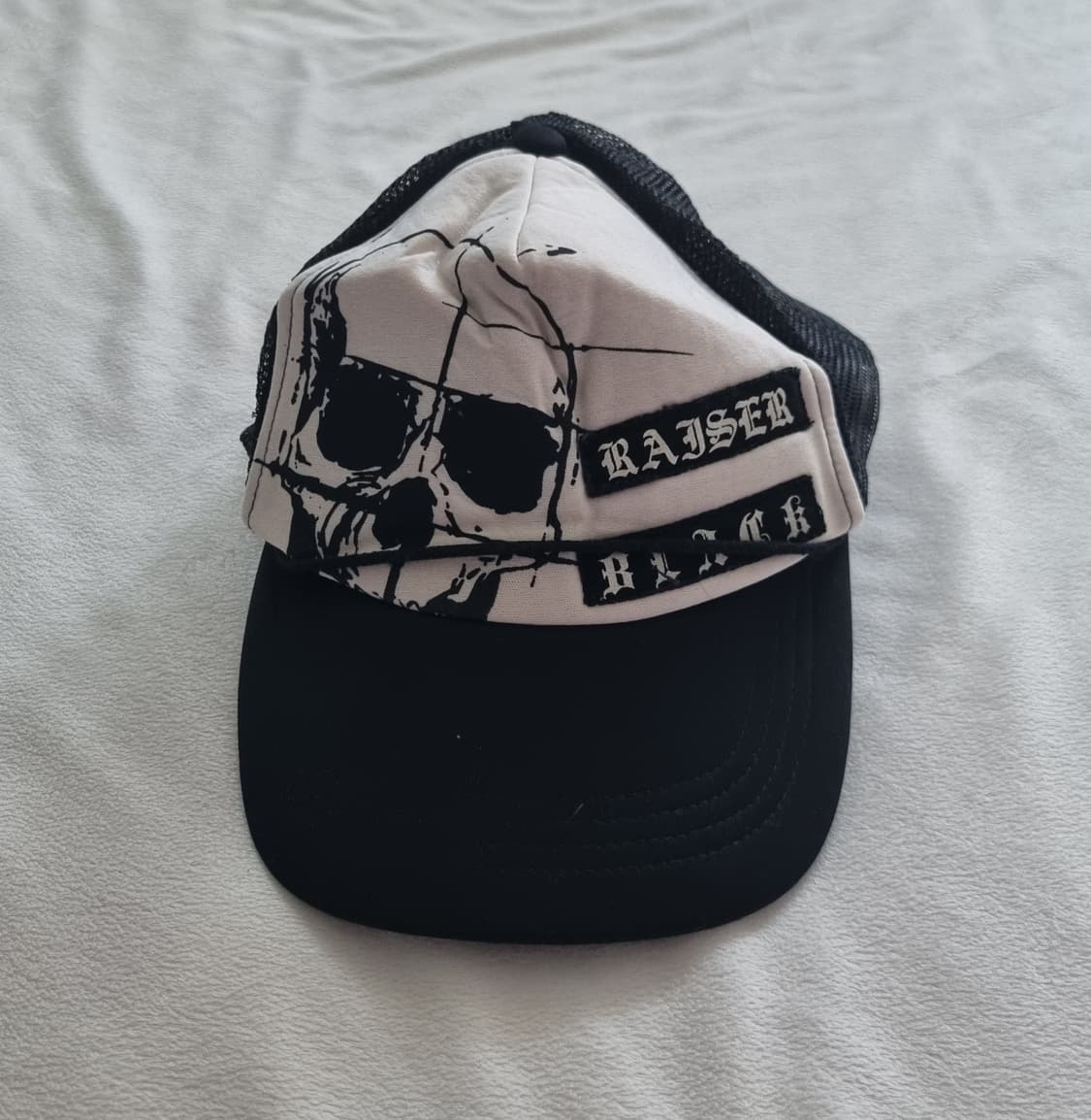 빈티지 y2k 00s 펑크 스컬 해골 모자 상품이미지1