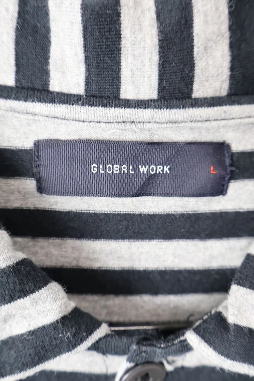 Global Work Stripe Button Shirt 상품이미지5