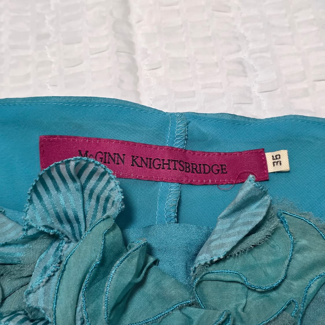 매긴나잇브릿지 민트모리걸 셔링 슬리브리스 상품이미지3