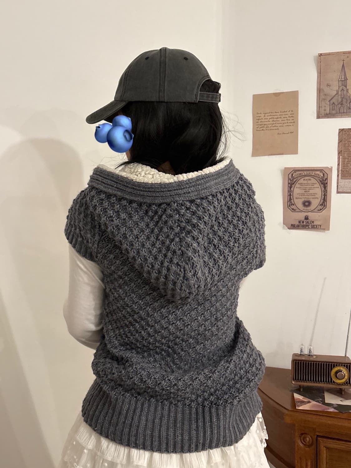 VTG 떡볶이 반팔 떡볶이 후드 니트 상품이미지1