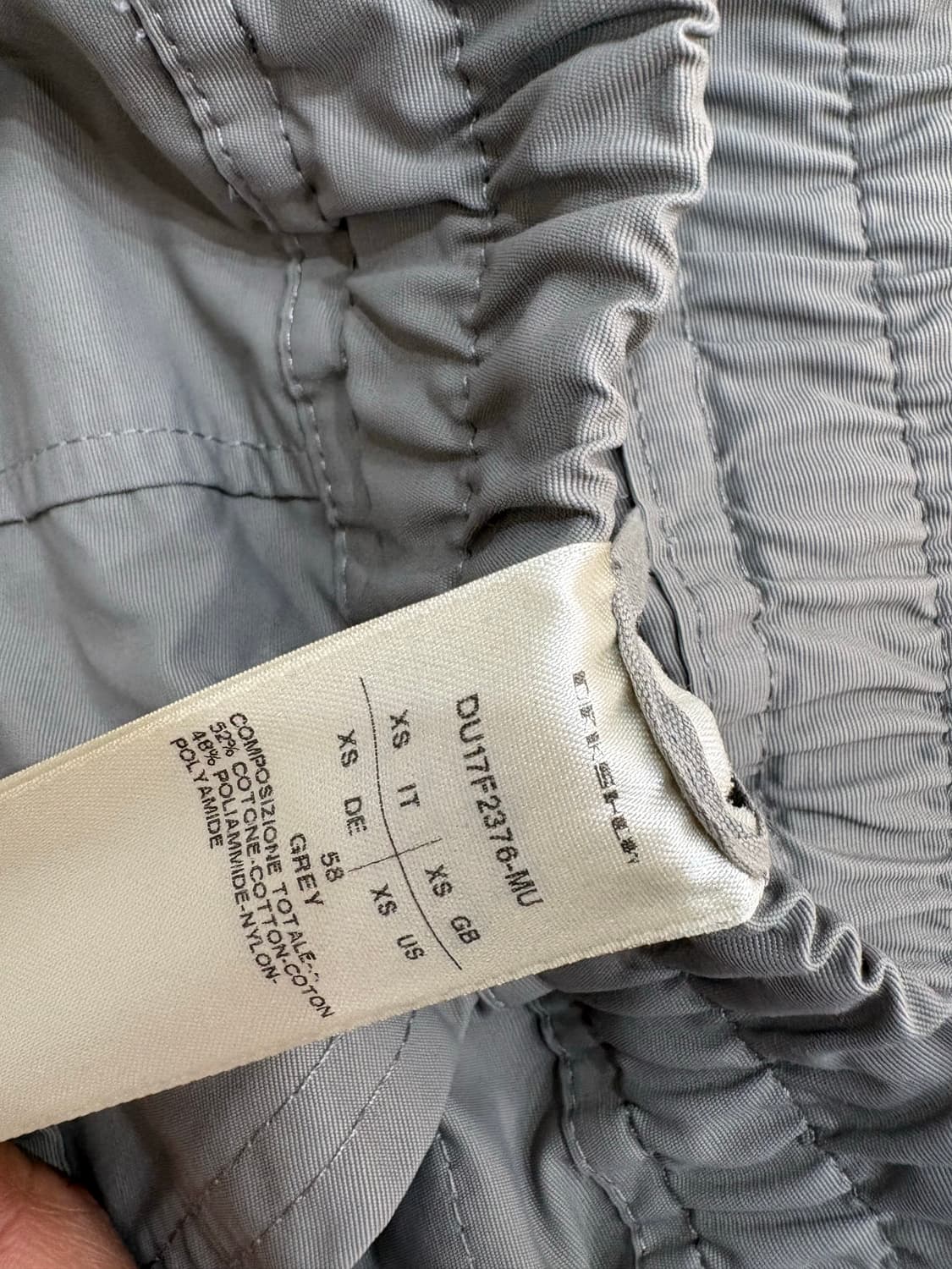 릭오웬스 17SS 태권도 카고 팬츠 그레이 상품이미지4