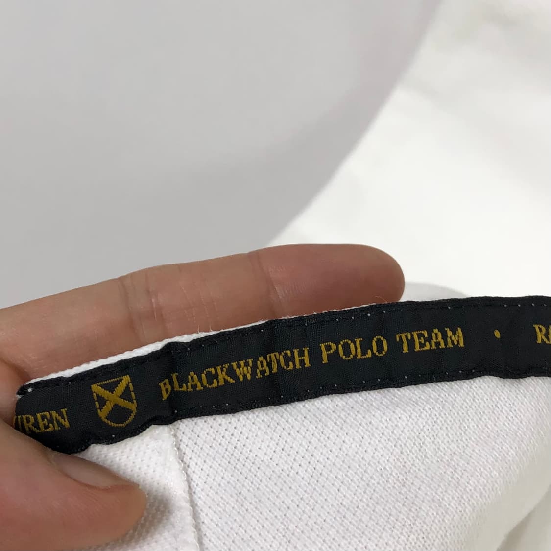 XL 폴로 블랙와치 화이트 카라티 상품이미지5