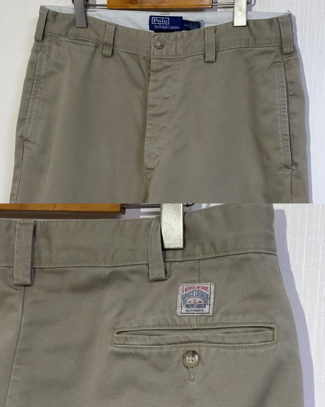 24SS) QR 신형 폴로 랄프로렌 빅치노팬츠 32/카키베이지 상품이미지5